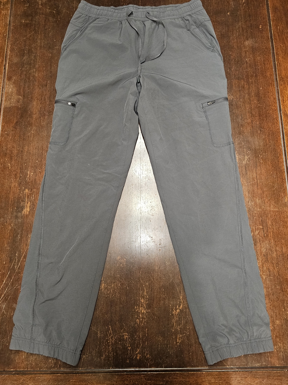 Eddie Bauer Women's Gray Fleece-Lined Joggers - Size 8